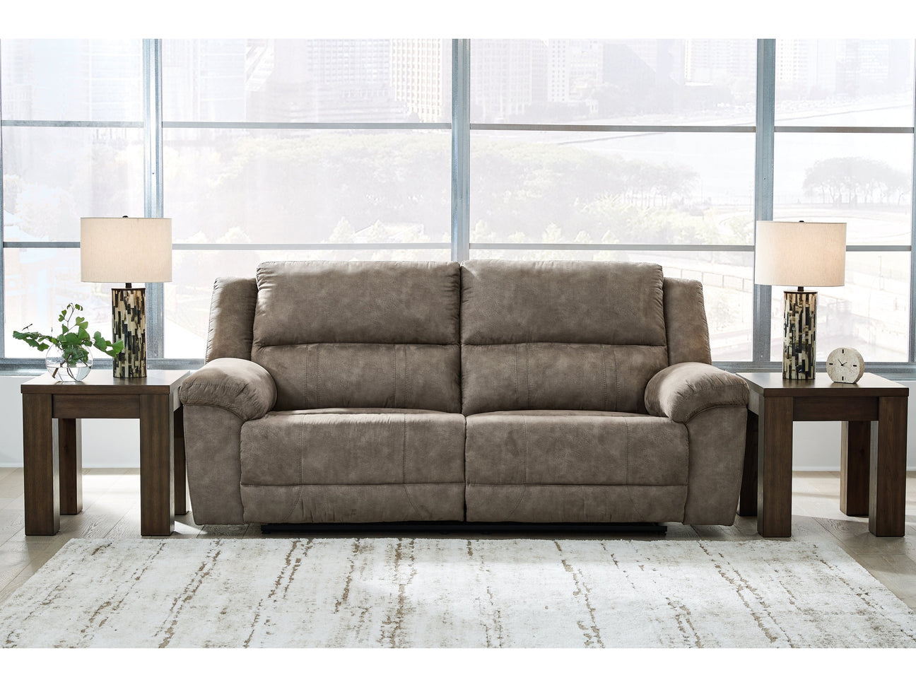 Laresview Fossil 2 Seat Reclining Sofa - Ornate Home