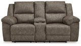 Laresview Fossil Reclining Loveseat and Oversized Recliner (Online Special Price) - Ornate Home
