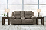 Laresview Fossil Reclining Loveseat and Oversized Recliner - Ornate Home