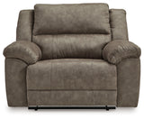 Laresview Fossil Reclining Sofa and Oversized Recliner - Ornate Home