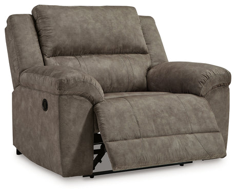Laresview Fossil Reclining Sofa and Oversized Recliner - Ornate Home