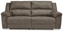 Laresview Fossil Reclining Sofa and Oversized Recliner - Ornate Home