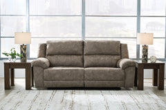 Laresview Fossil Reclining Sofa and Oversized Recliner - Ornate Home