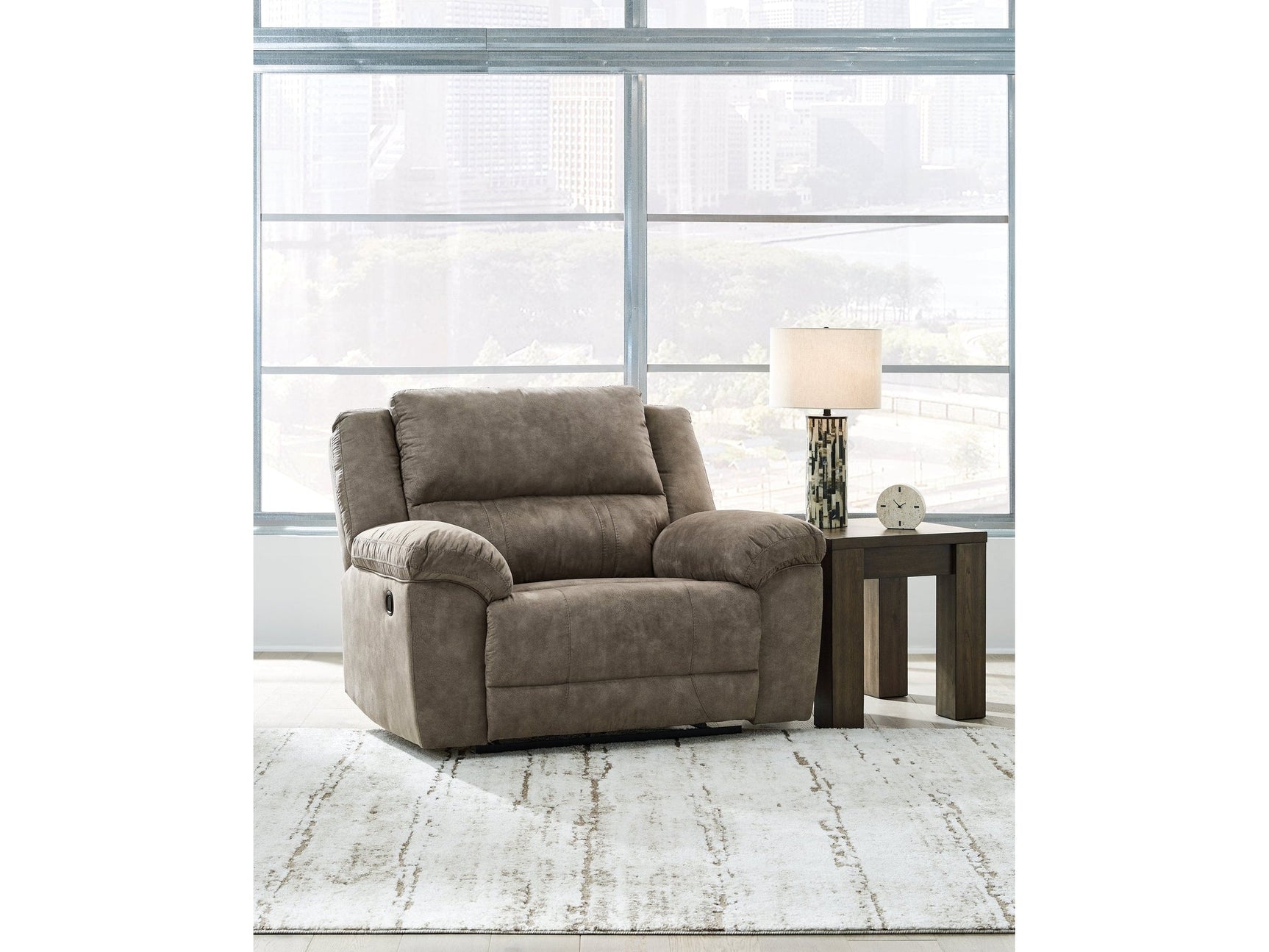 Laresview Fossil Zero Wall Wide Seat Recliner (Online Special Price) - Ornate Home