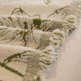 Large Floral Sofa Cover Throw Blanket, Plush Jacquard Non-Shedding Couch Cover for Pets - Ornate Home