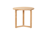 Large Round Teak Outdoor Cross Legs Nesting Side Table - Ornate Home