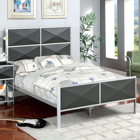 Largo Silver/Gray Full Bed - Ornate Home