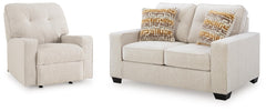 Larimer Stone Loveseat and Recliner - Ornate Home