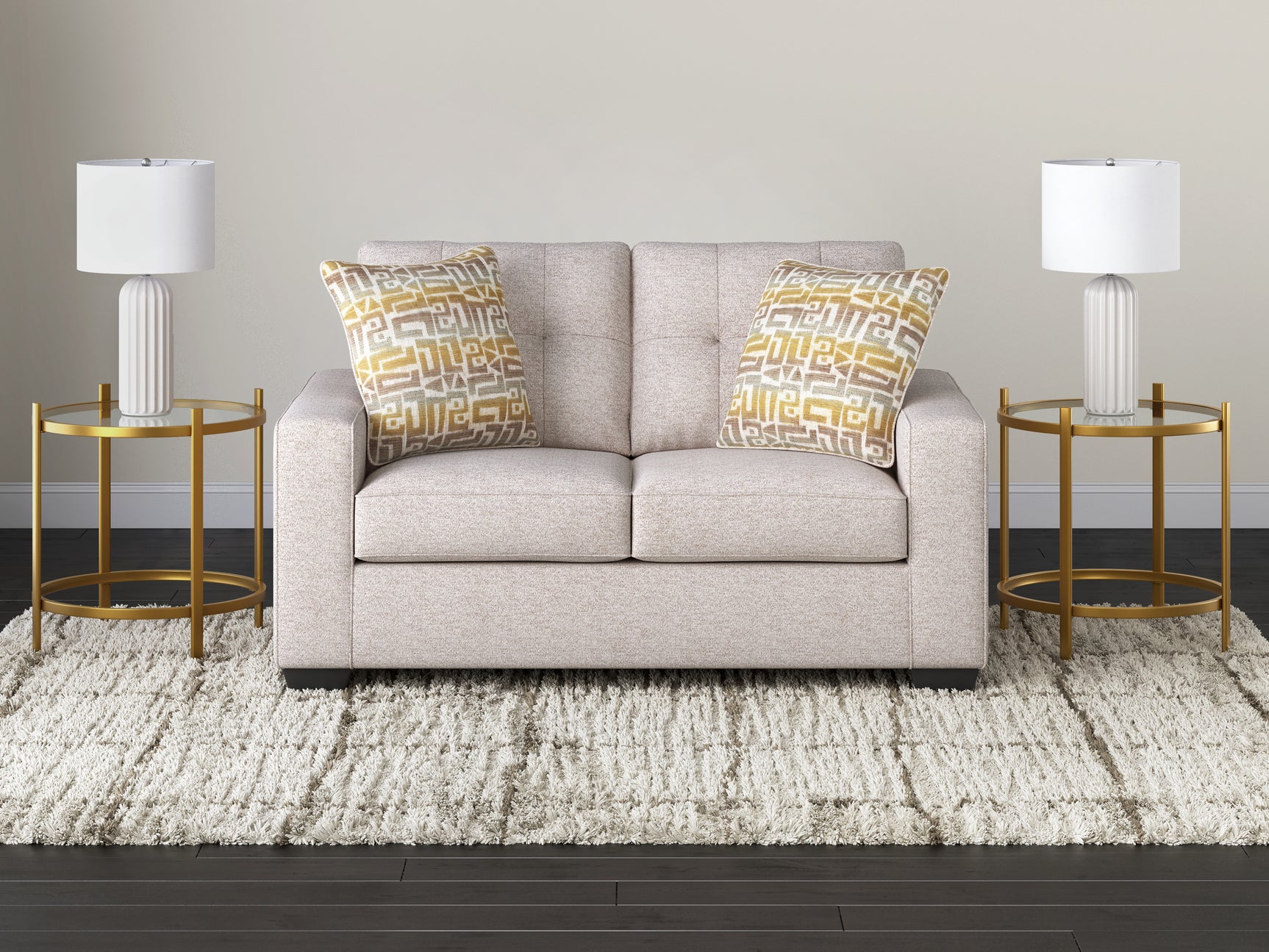 Larimer Stone Sofa and Loveseat - Ornate Home