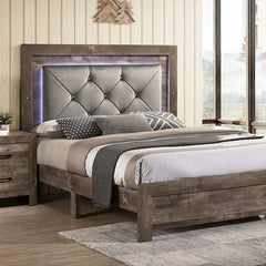 Larissa Natural Tone E.King Bed - Ornate Home