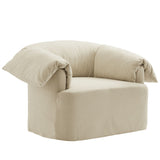 Lark Linen Slipcovered Fabric Oversized Armchair - Ornate Home