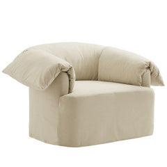 Lark Linen Slipcovered Fabric Oversized Armchair - Ornate Home