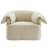 Lark Linen Slipcovered Fabric Oversized Armchair - Ornate Home