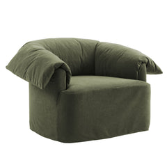 Lark Sage Slipcovered Fabric Oversized Armchair - Ornate Home