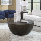 Lark Woodtone Round Wood Coffee Table - Ornate Home