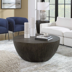 Lark Woodtone Round Wood Coffee Table - Ornate Home