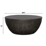 Lark Woodtone Round Wood Coffee Table - Ornate Home