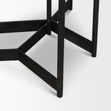 Larkin Dark Brown Marble & Wood Tabletop Nesting End/Side Tables - Ornate Home