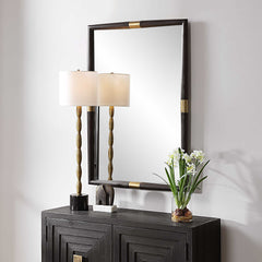 Larkin Multicolor Dark Wood & Mirror - Ornate Home