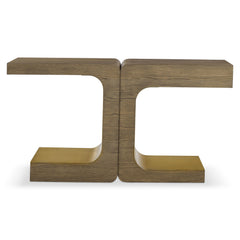 Larkin Walnut Wood Console Table - Ornate Home