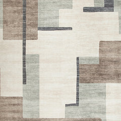 Larkport Cream/Brown/Gray Washable Large Rug - Ornate Home