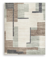 Larkport Cream/Brown/Gray Washable Large Rug - Ornate Home