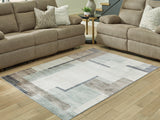 Larkport Cream/Brown/Gray Washable Medium Rug (Online Special Price) - Ornate Home