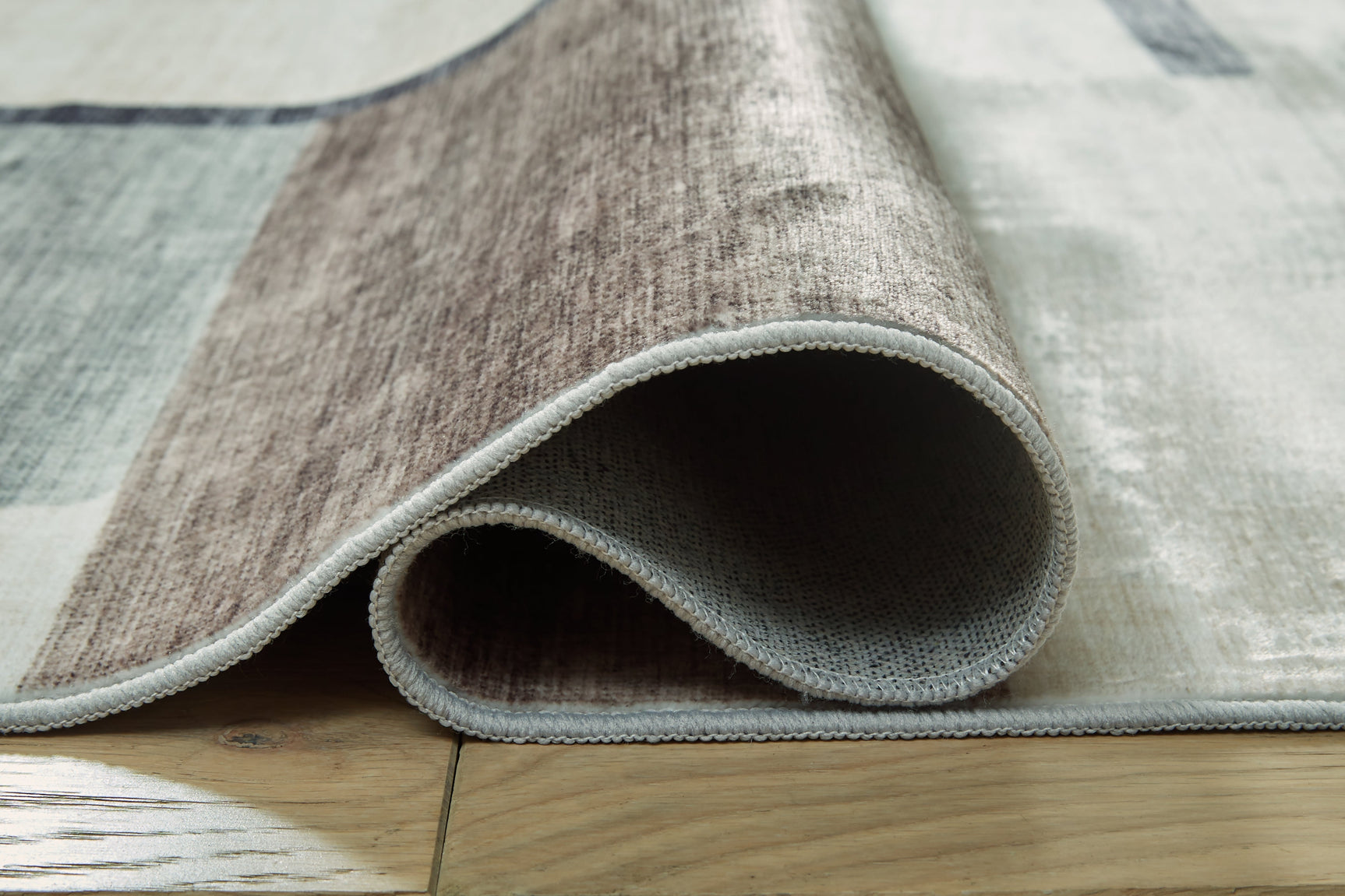 Larkport Cream/Brown/Gray Washable Medium Rug (Online Special Price) - Ornate Home