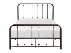 Larkspur Antique Bronze Full Metal Platform Bed - Ornate Home