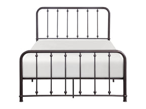 Larkspur Antique Bronze Full Metal Platform Bed - Ornate Home