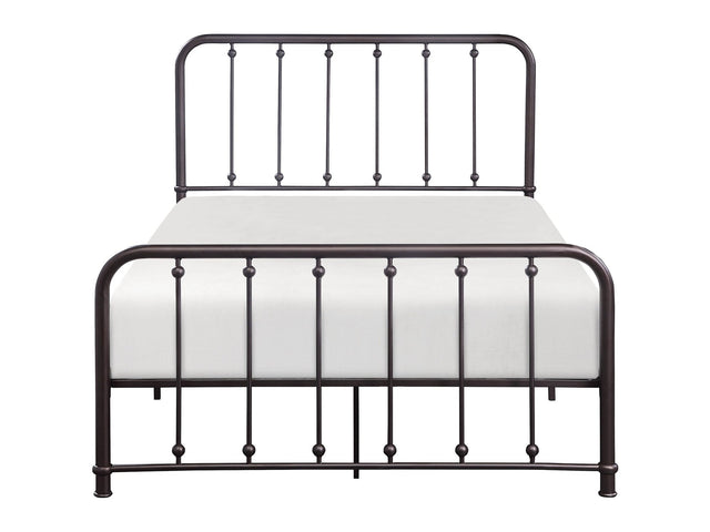 Larkspur Antique Bronze Full Metal Platform Bed - Ornate Home