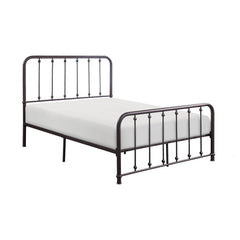 Larkspur Antique Bronze Full Metal Platform Bed - Ornate Home