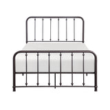 Larkspur Antique Bronze Full Metal Platform Bed - Ornate Home