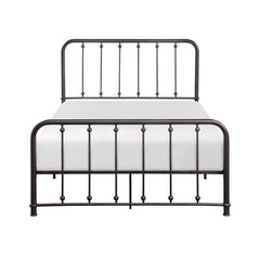 Larkspur Antique Bronze Full Metal Platform Bed - Ornate Home