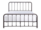 Larkspur Antique Bronze Queen Metal Platform Bed - Ornate Home
