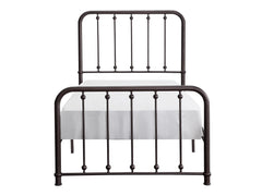 Larkspur Antique Bronze Twin Metal Platform Bed - Ornate Home