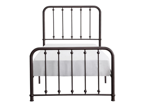 Larkspur Antique Bronze Twin Metal Platform Bed - Ornate Home