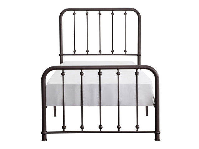 Larkspur Antique Bronze Twin Metal Platform Bed - Ornate Home