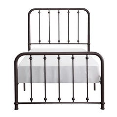 Larkspur Antique Bronze Twin Metal Platform Bed - Ornate Home