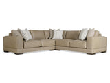 Lars Beige/Tan Leather Sectional (3 Piece) - Ornate Home