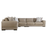 Lars Beige/Tan Leather Sectional (4 Piece) - Ornate Home