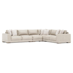 Lars White/Cream Sectional - Ornate Home