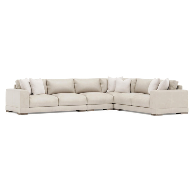 Lars White/Cream Sectional - Ornate Home