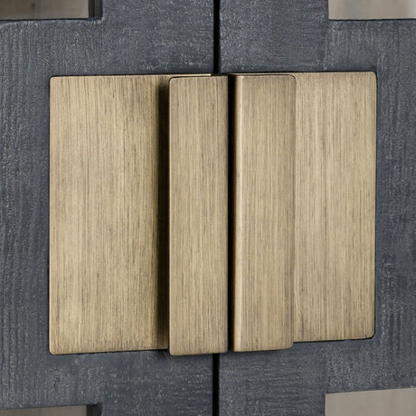 Larson Antique Black Cabinet - Ornate Home