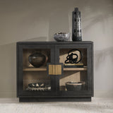 Larson Antique Black Cabinet - Ornate Home
