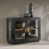 Larson Antique Black Cabinet - Ornate Home