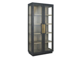 Larson Black Tall Cabinet - Ornate Home