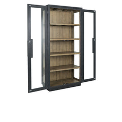 Larson Black Tall Cabinet - Ornate Home