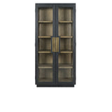 Larson Black Tall Cabinet - Ornate Home