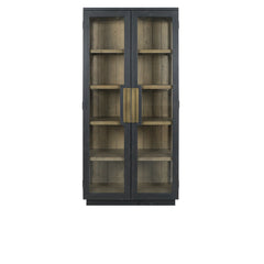 Larson Black Tall Cabinet - Ornate Home